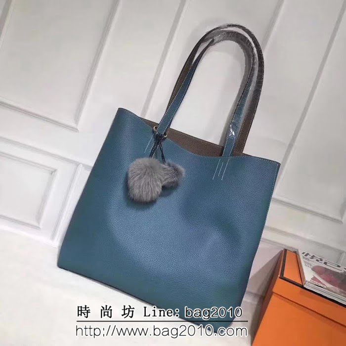 愛馬仕Hermes 原版牛皮 雙面購物袋 0AM1593